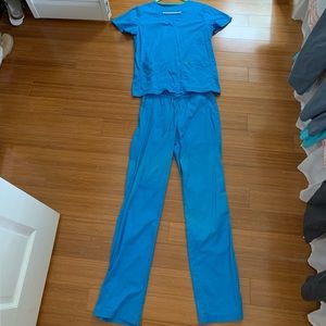 Med Couture Scrub set- Bali blue/shamrock